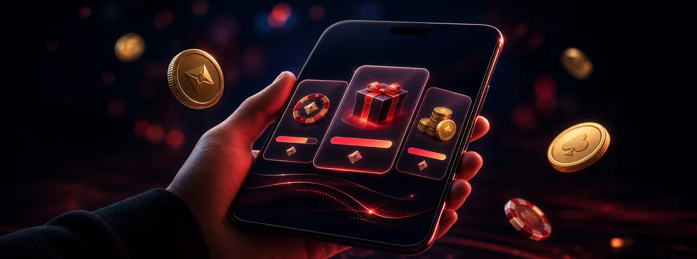 Správa bonusů Nine Casino v mobilním telefonu