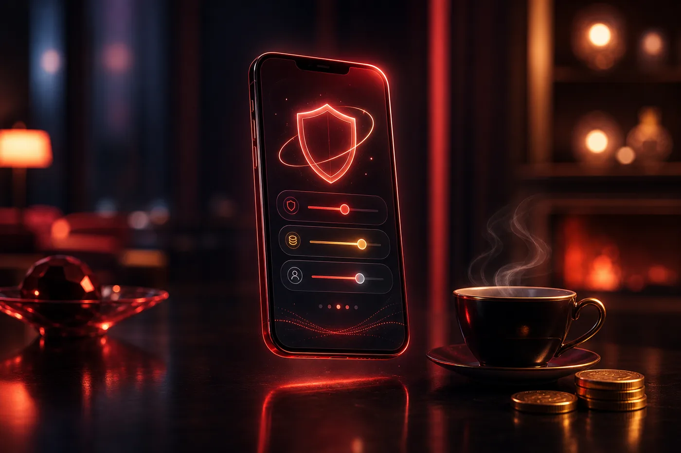 Hráč v klidu nastavuje limity hraní v mobilním účtu Nine Casino